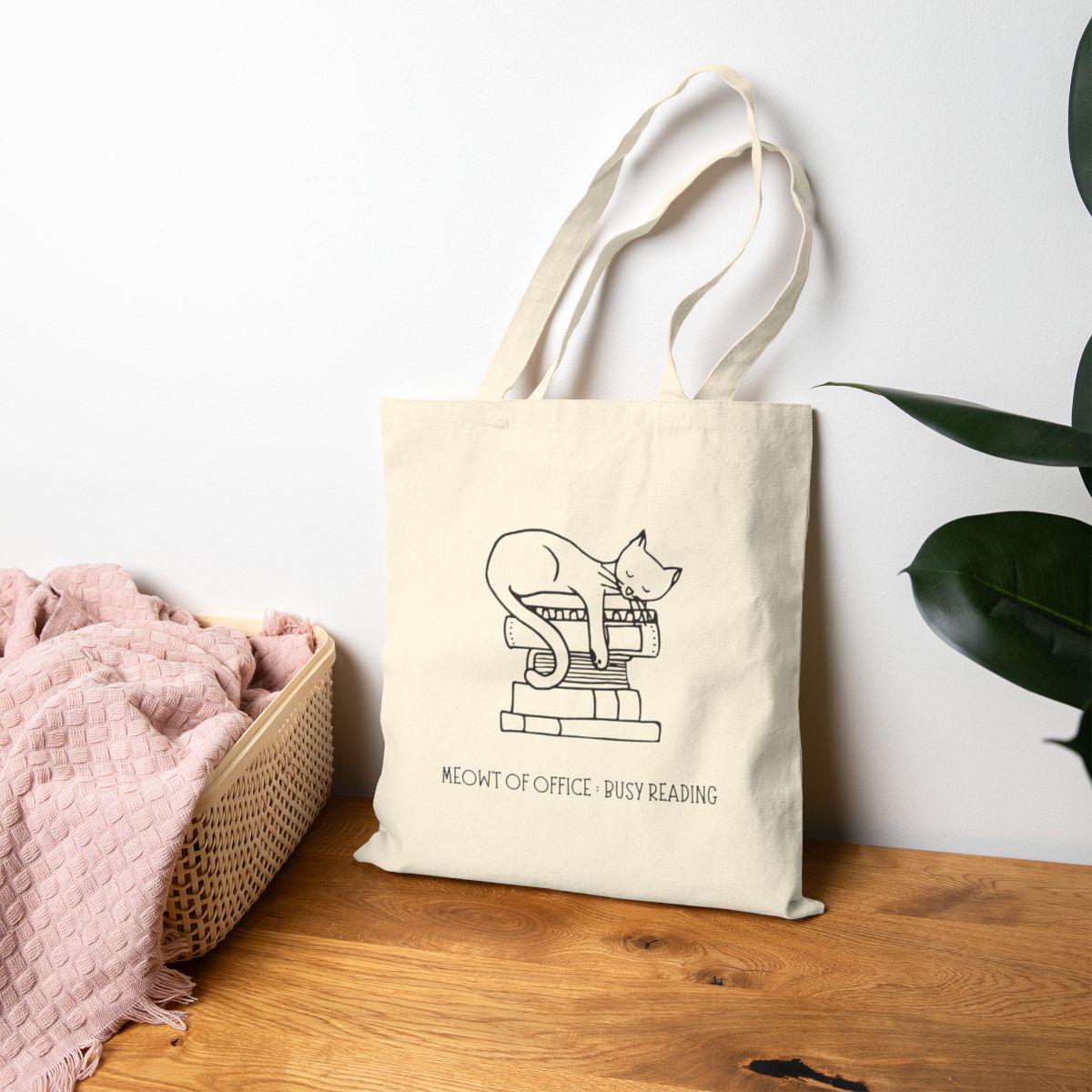 Bookish Tote Bag - Meowt of Office
